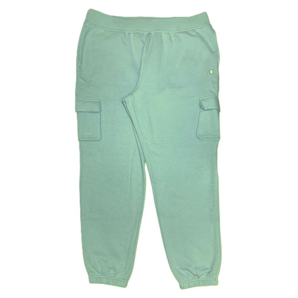 Champion Women's Fleece Cargo Pant, Relaxed Fit, Soft Cotton/Poly Blend - Green
